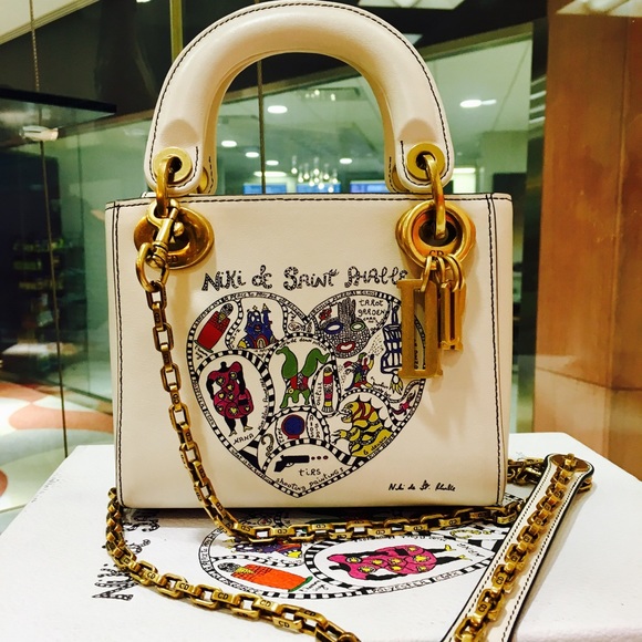 Dior Handbags - SOLD!❤️💛Lady Dior Niki de Saint Phalle Mini Bag